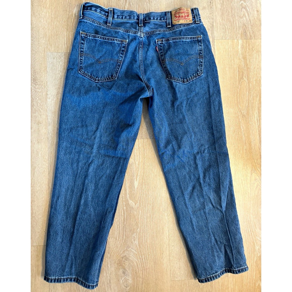 Levi's 550 Men's Relaxed Fit Jeans Medium Wash Tapered Blue Denim W38 L30